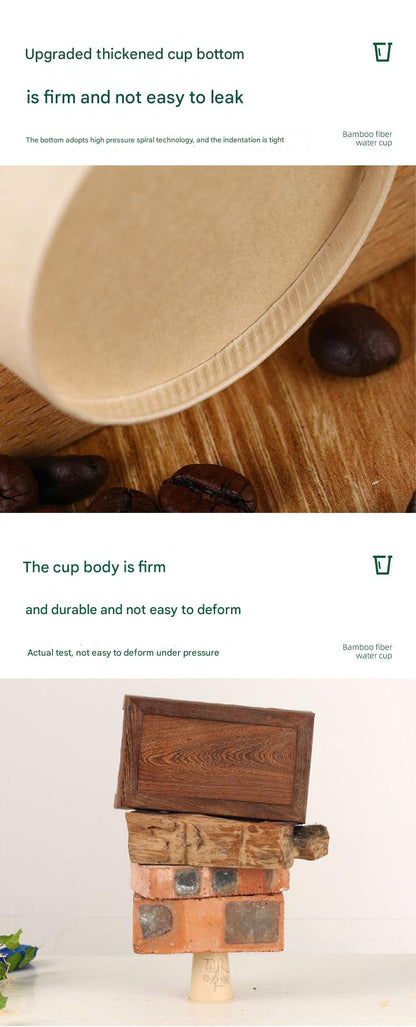 Sustainable Bamboo Fiber Disposable Cup Image 2