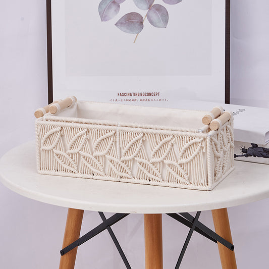 Decorative cotton rope basket for storage image 10