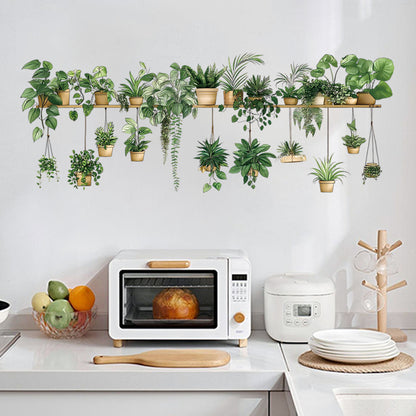 Decorative plant wall sticker design