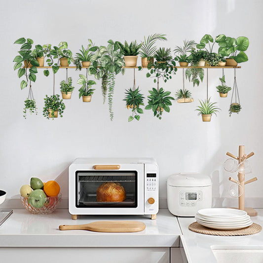 Decorative plant wall sticker design