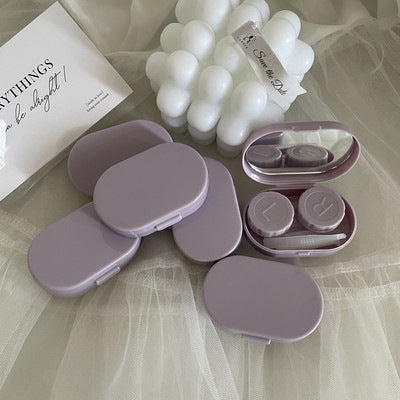 Portable dual compartment contact lens holder - trendy design