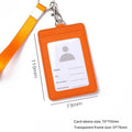 Orange - Vertical Card Holder with Hand Strap