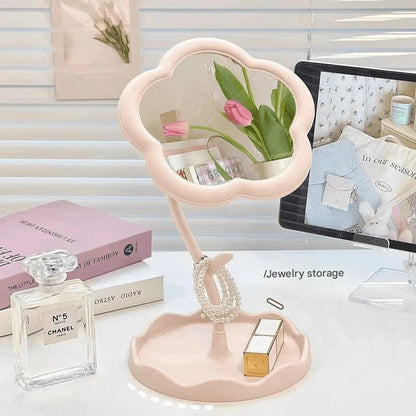 Compact Floral Mirror