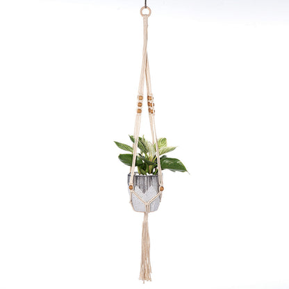 Handcrafted cotton rope plant hanger - image 1