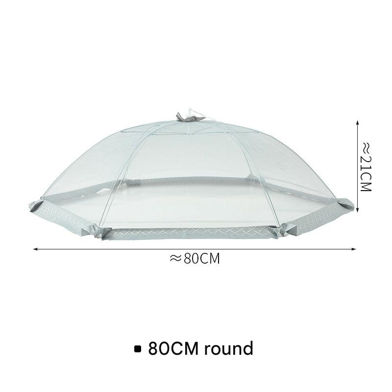 Large foldable mesh food cover for outdoor use
