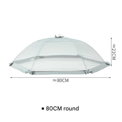Large foldable mesh food cover for outdoor use