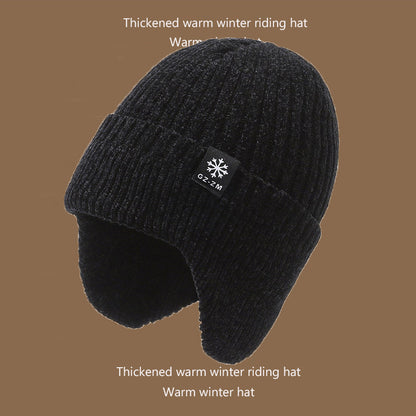 Coffee colored windproof beanie for men