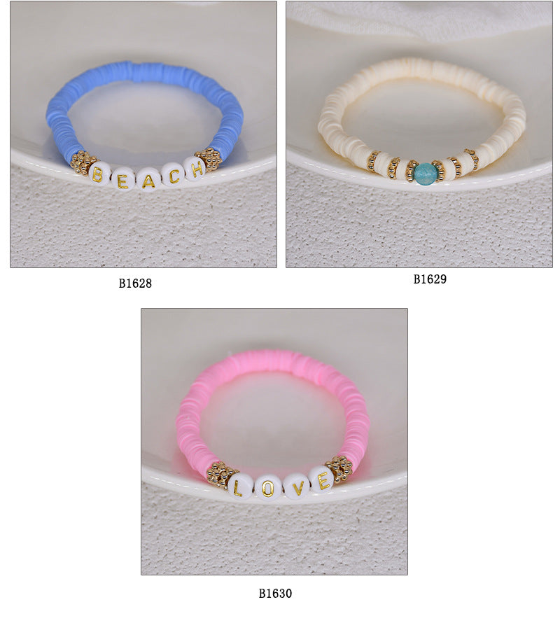 Colorful charm bracelet worn by a model outdoors - image 5