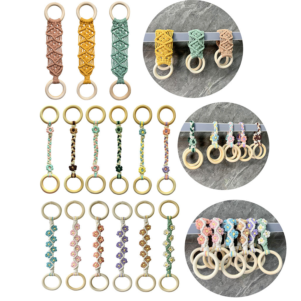 Handcrafted Daisy Cotton Rope Wall Decor Image 1
