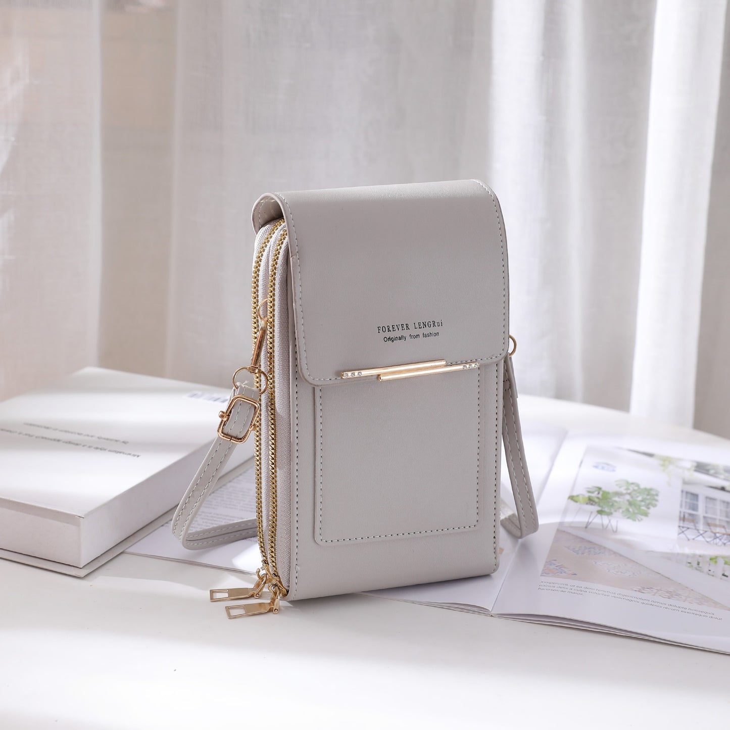 Blue large capacity bag for daily use