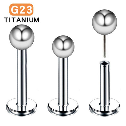 titanium lip piercing studs image 8