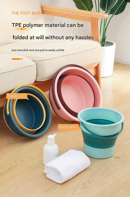 Portable Plastic Bucket for Travel