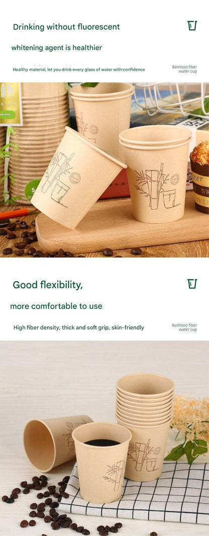 Sustainable Bamboo Fiber Disposable Cup Image 4