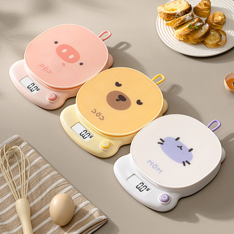 Compact food scale for baking