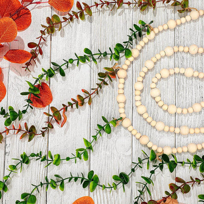 Nordic style decor featuring faux leaves