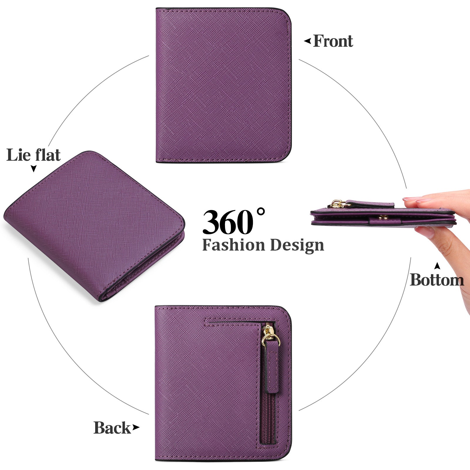 Cherry blossom pink slim wallet