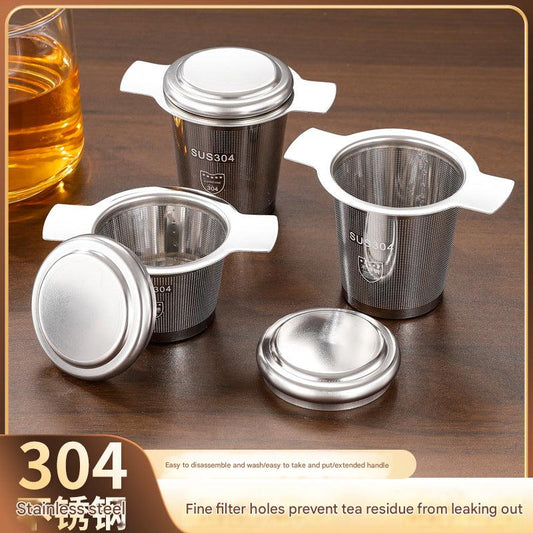 Durable stainless steel tea strainer with handles