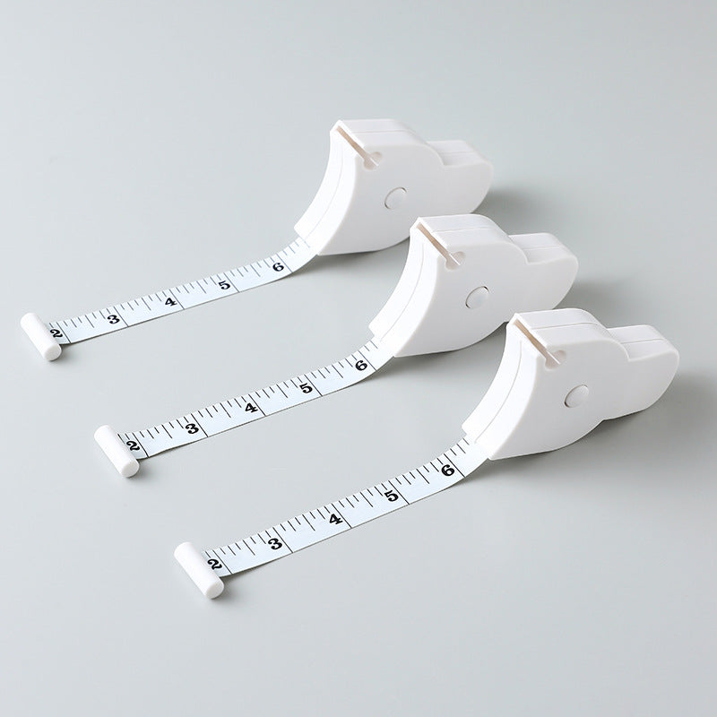 Colorful body measuring tape lying flat