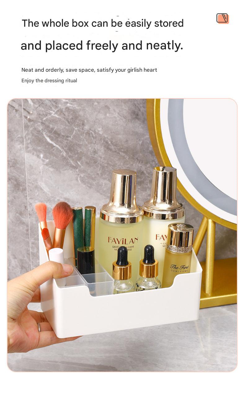 Transparent wall storage box close-up