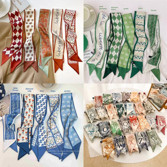 Vintage satin headband in various colors