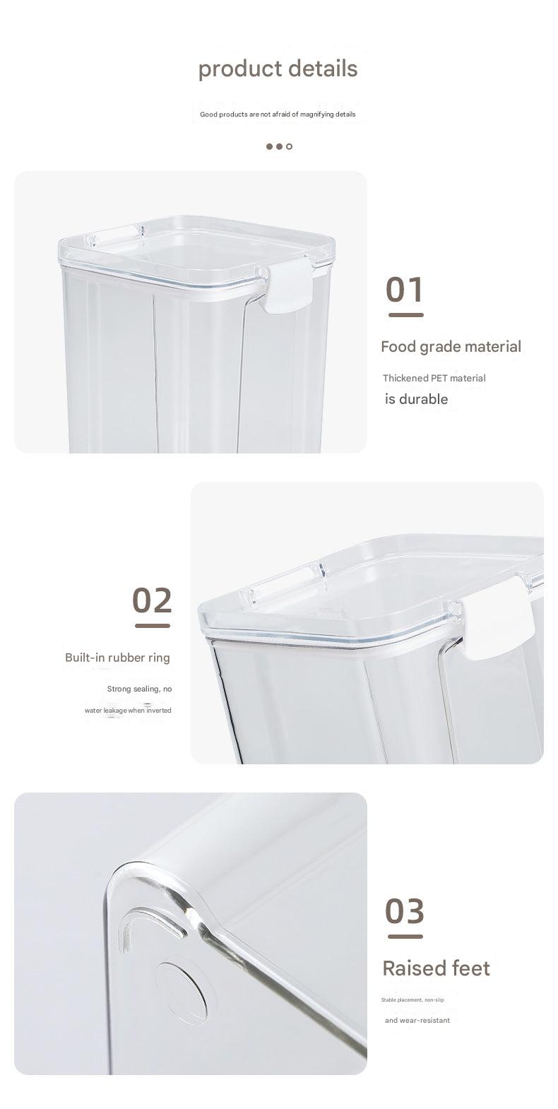 durable food container for dry goods