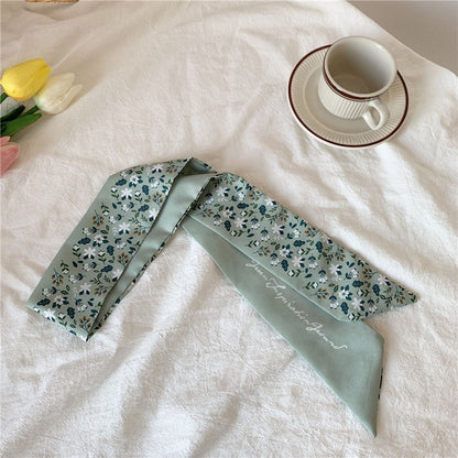 Geometric satin scarf perfect for gifts