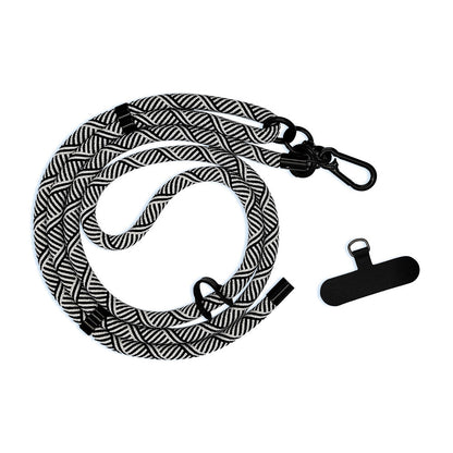 Universal phone lanyard in black