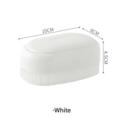 White laundry brush for collars and undergarments