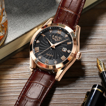 Durable stainless steel watch close-up