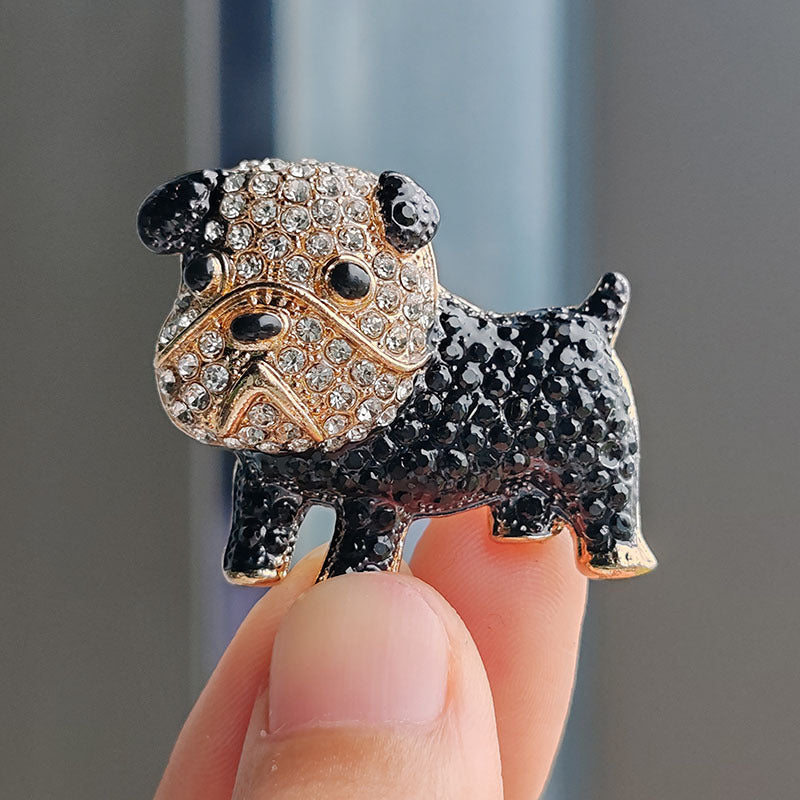 French Bulldog brooch design