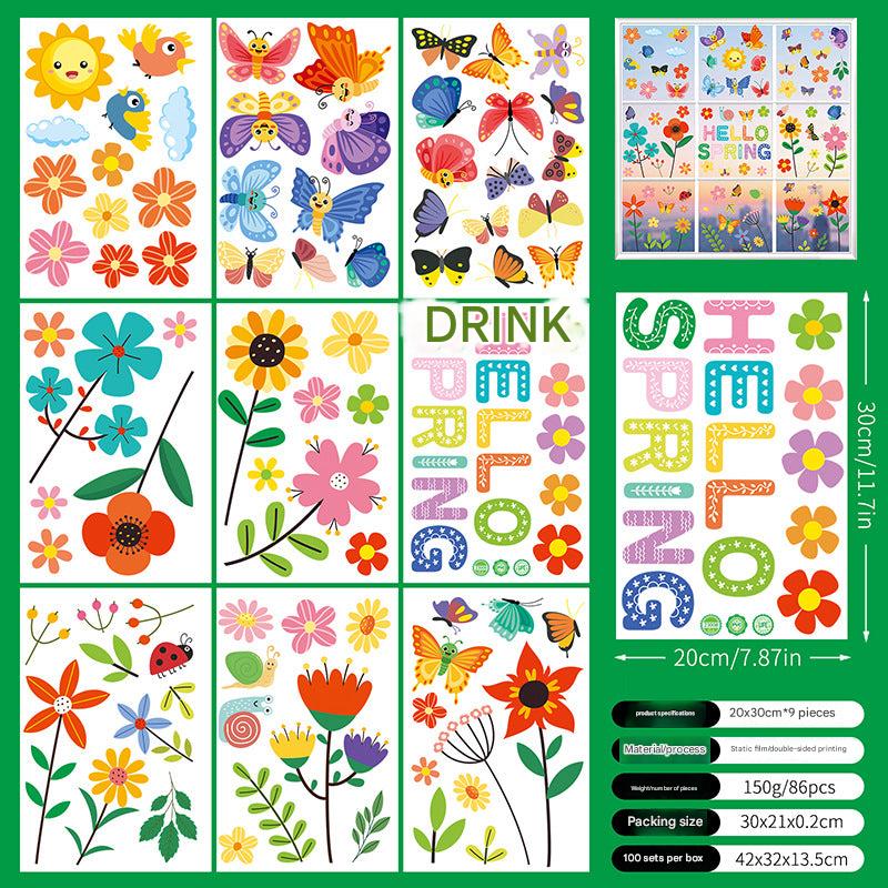 Spring Floral Window Sticker Image 9