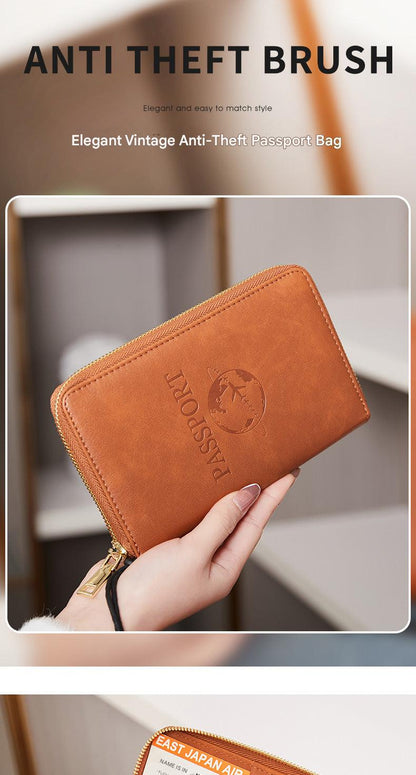 RFID passport holder pink