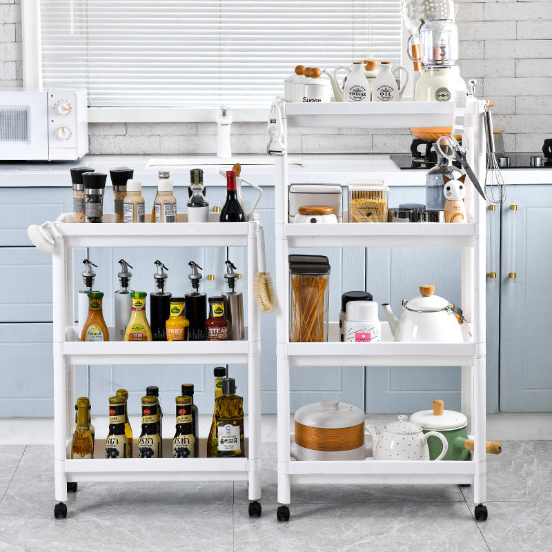Mobile rolling cart for bathroom organization