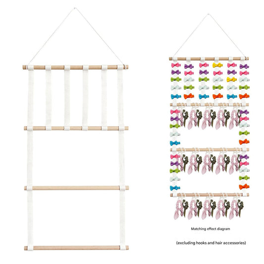 children's hair clip organizer wall hanging