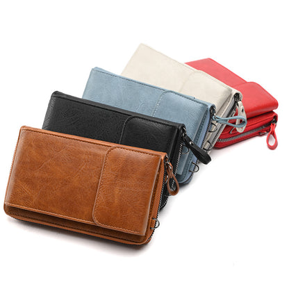 Women's crossbody wallet red