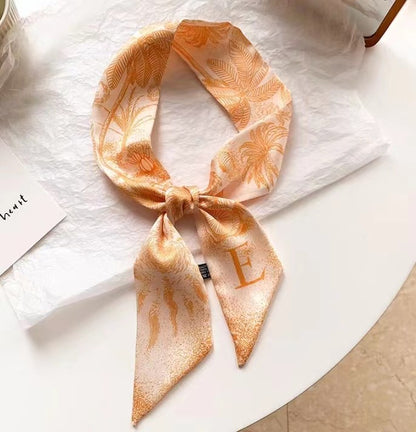 Geometric satin scarf perfect for gifts