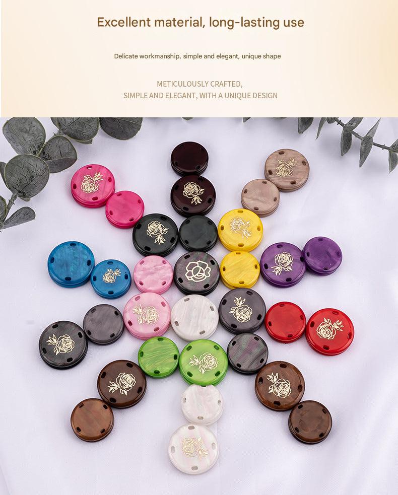 Magnetic button for curtains and shirts