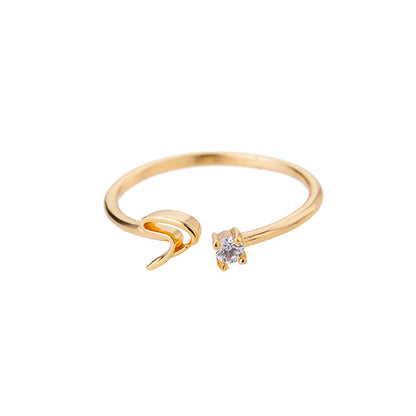 gold alphabet ring with letters