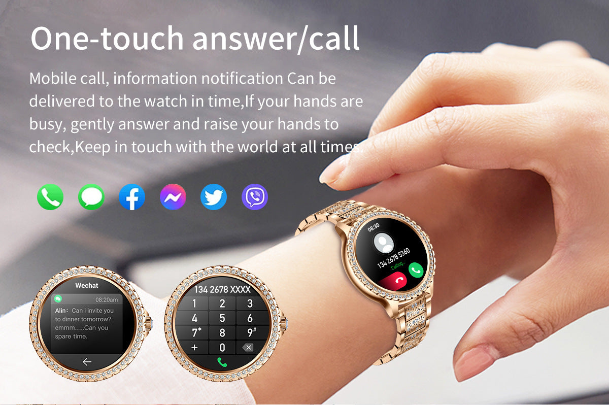 Stylish Bluetooth smartwatch with silicone band - image 3