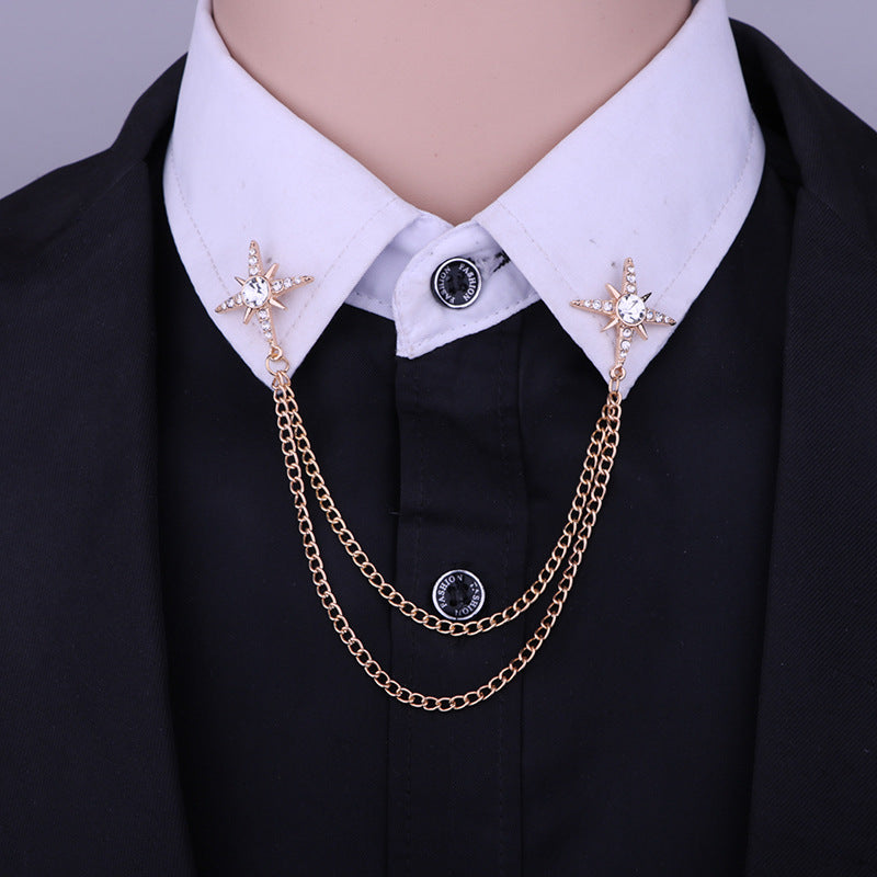 Metal alloy collar chain accessory