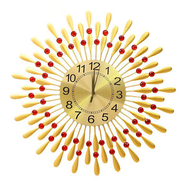 Sleek Black and Gold Wall Clock Image 4