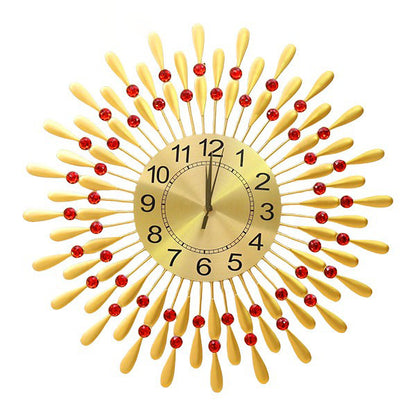 Sleek Black and Gold Wall Clock Image 4