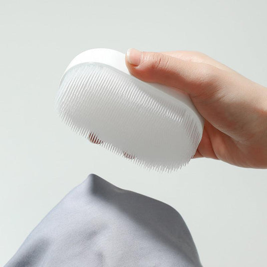 White laundry brush for collars and undergarments