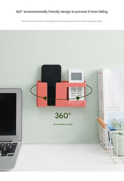Wall-Mounted Remote Control Organizer Box Image 1