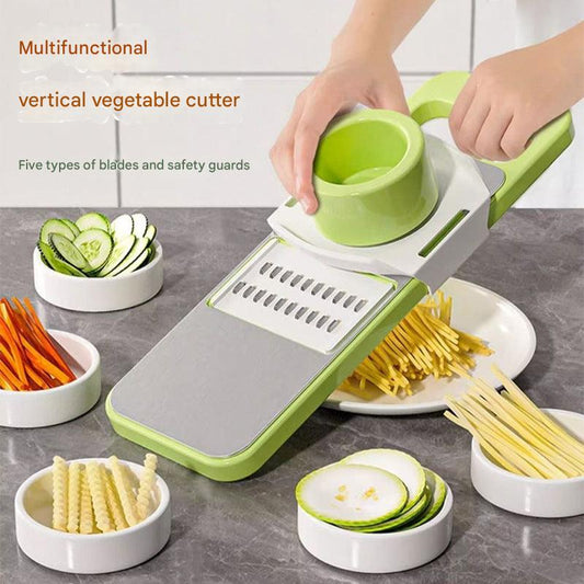 multicolor vegetable display next to grater