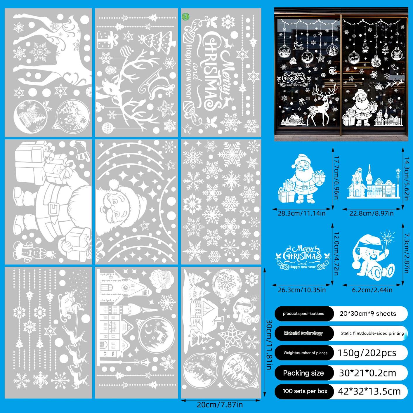 Vibrant Christmas designs for easy window decor