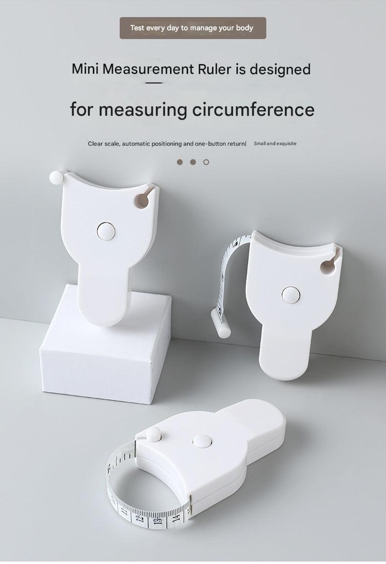 Colorful body measuring tape lying flat