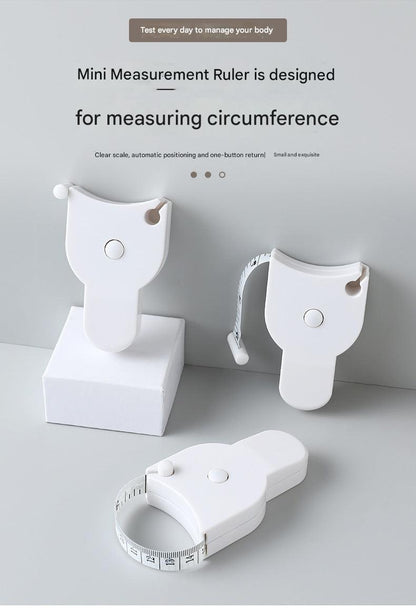 Colorful body measuring tape lying flat