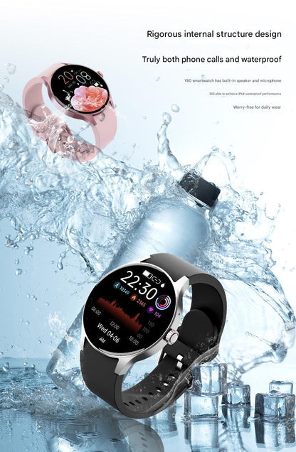 User wearing fitness watch during workout