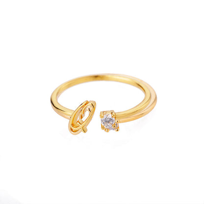close-up of gold plated ring
